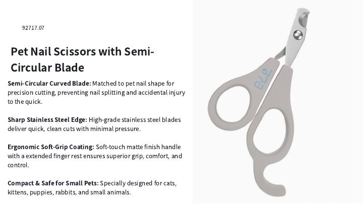 Semi-Circular Pet Nail Scissors
