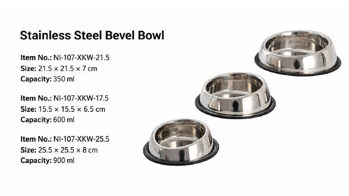 Stainless Steel Bevel Bowl