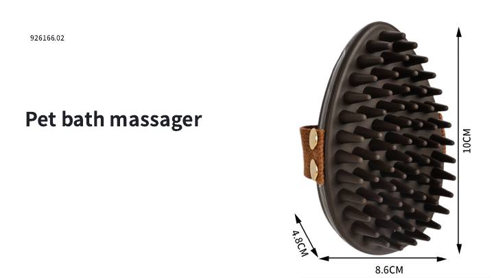 Oval Pet Bath Massager