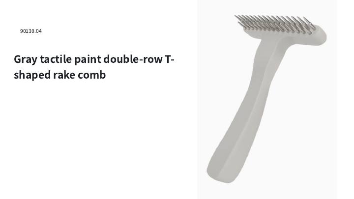 Double-Row T-Shaped Rake Comb