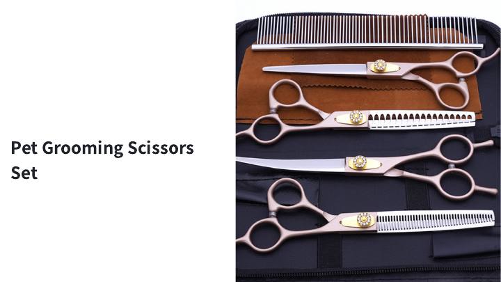 Rose Gold Grooming Scissors Set