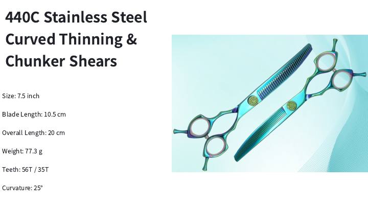 440C Curved Thinning & Chunker Shears