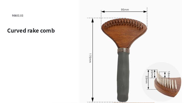 Curved Rake Comb