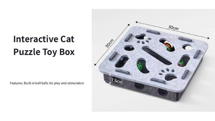 Interactive Cat Puzzle Toy Box